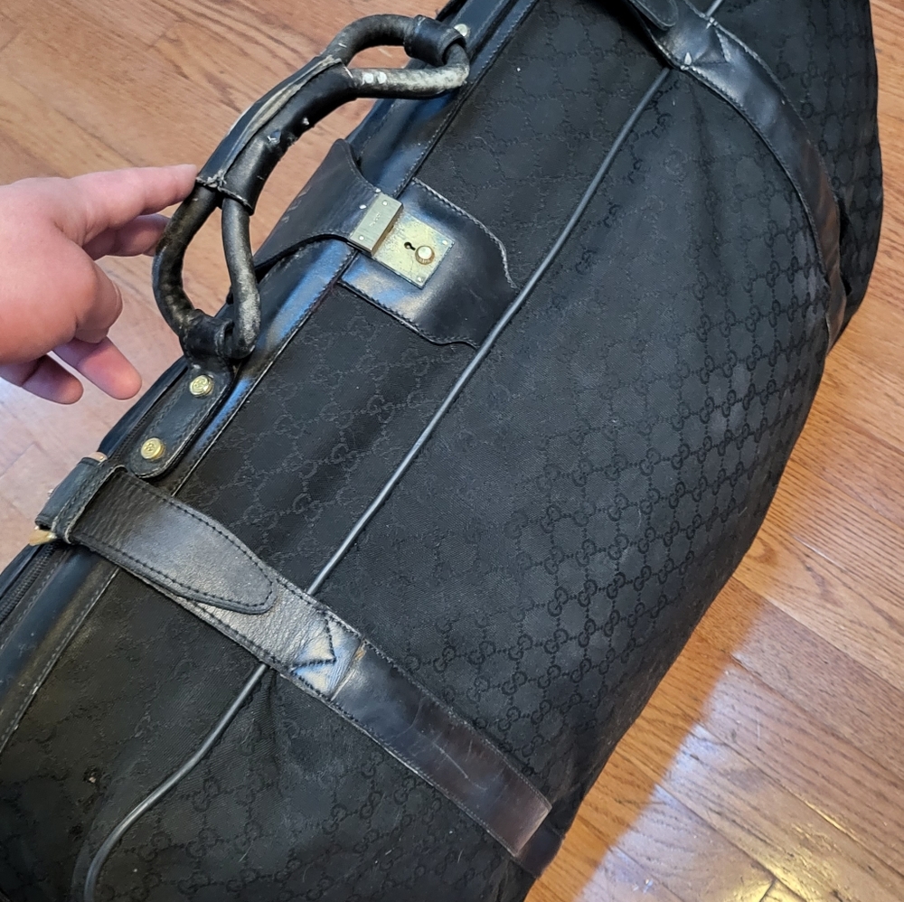 Gucci  Vintage GG Monogram LOGO Suitcase Luggage Travel Bag